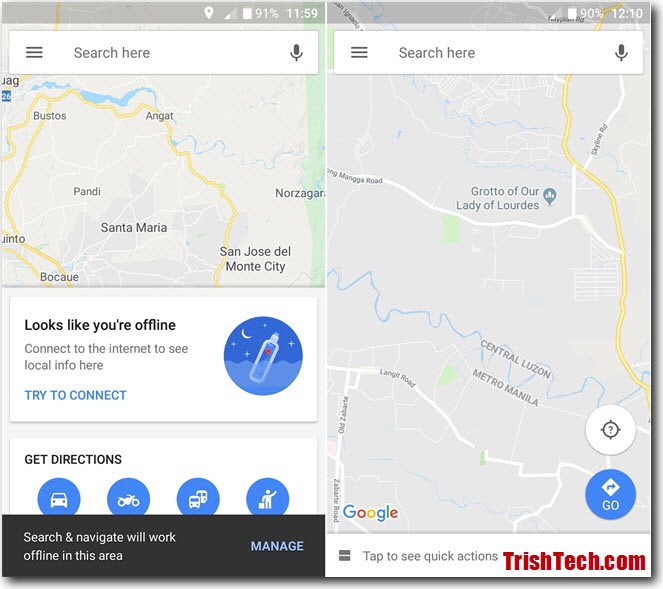 How to download google maps on android phone for offline use