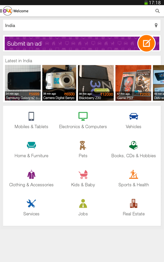 Olx application download for android phones